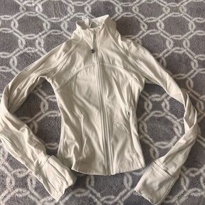 Lululemon Athletica Cream Define Ribbed Jacket